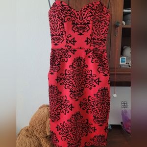 B-DARLIN RED SORT DRESS